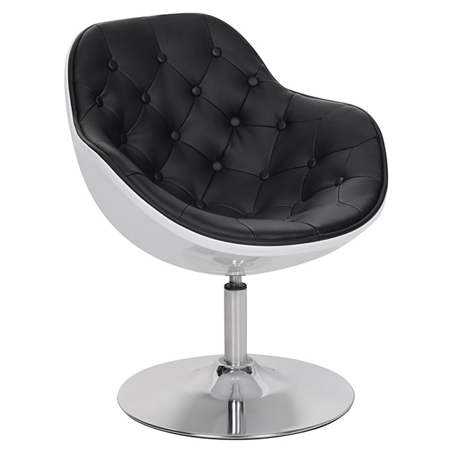 Sitial Sixties blanco y negro 69X78 cm| Homy