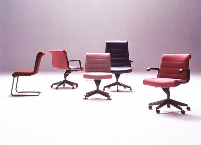 Sapperchair. Sistema de asientos y sillas para oficina para Knoll. 1979.