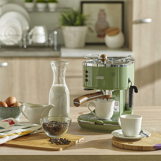 Cafetera Icona vintage verde | Homy