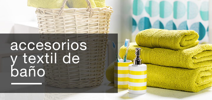 Accesorios y textil de ba&ntilde;o