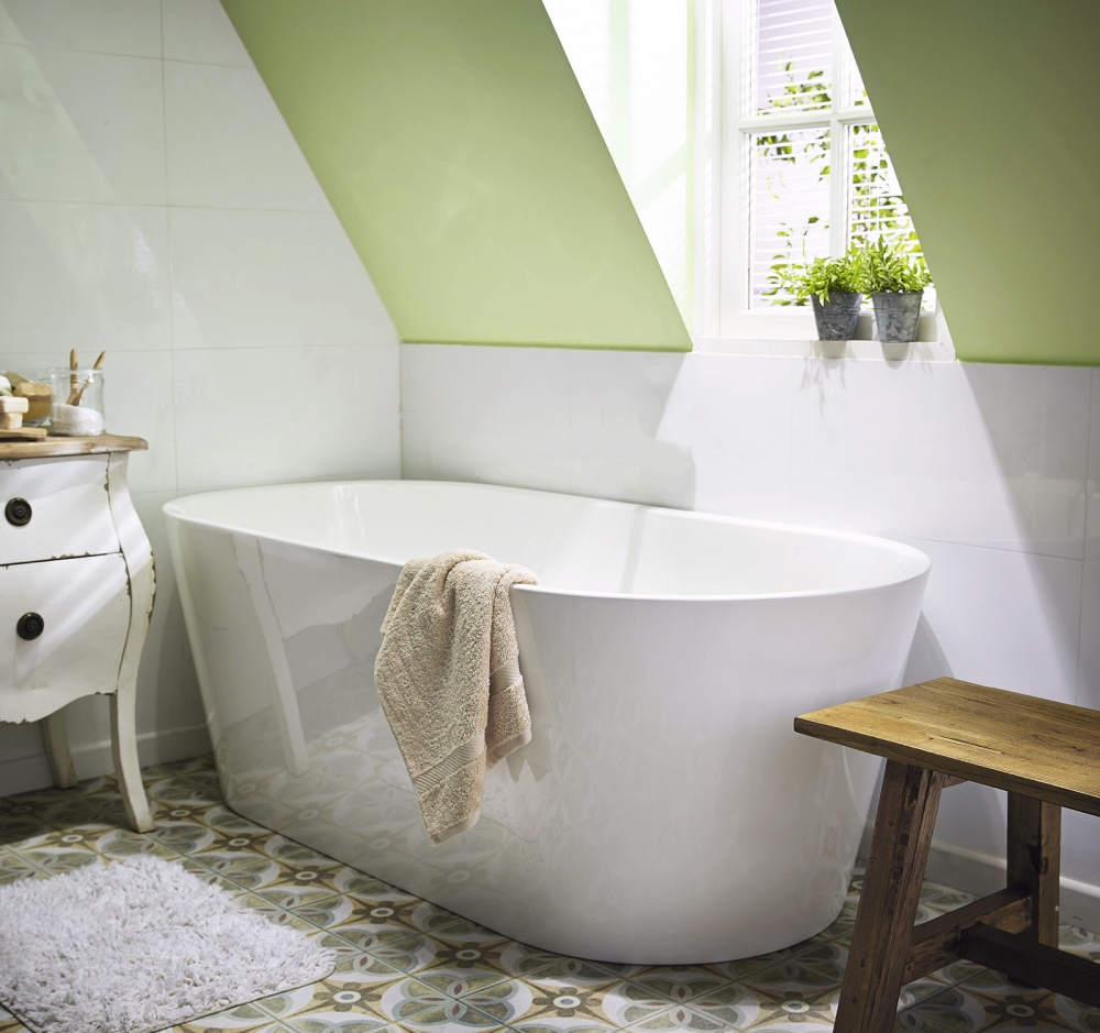 combinaci�n de colores en el ba�o