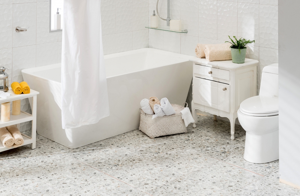 Ba�os con tonalidades blancas