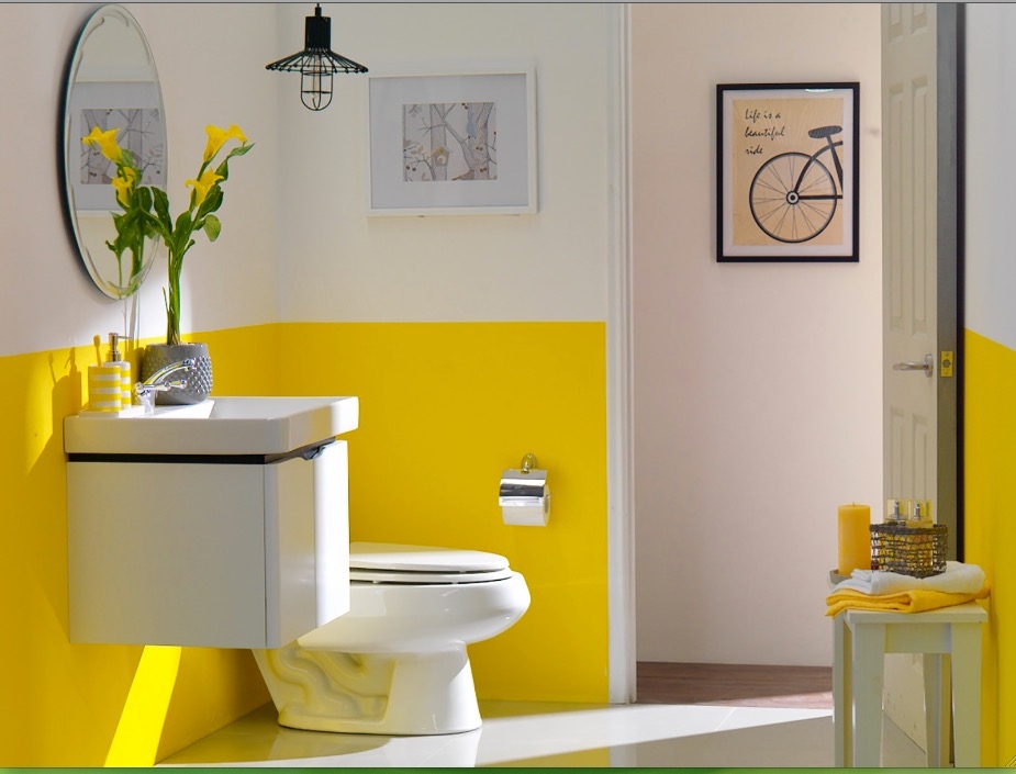 combinaci�n de colores en el ba�o