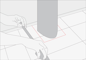Elaboraci�n de una plantilla para la base del lavamanos