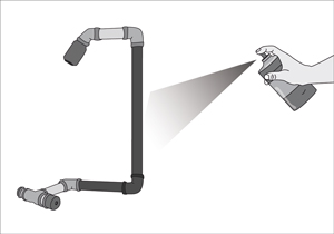 Pintura spray para decoraci�n de l�mpara de pvc