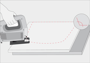 Uso de sierra caladora para cortes curvos y m�s precisos en maderas