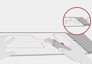 Uso de cuchillo cartonero para corte de cart�n