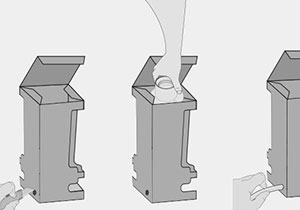 Pegado de soquete sobre base de l�mpara