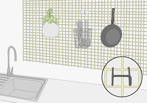 Instalaci�n de ganchos para colgar