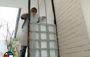 �C�mo construir un tabique con bloques de vidrio?