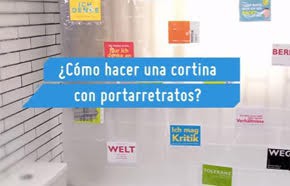 �C�mo hacer una cortina con portarretratos para el ba�o?