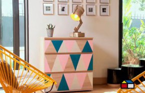 �C�mo pintar una c�moda con figuras geom�tricas?