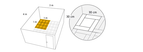 b. Con palmetas de distinto tama�o: