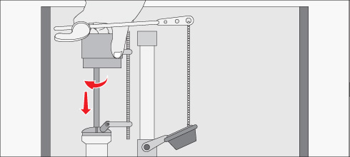 Cambiar el conjunto superior de la v�lvula